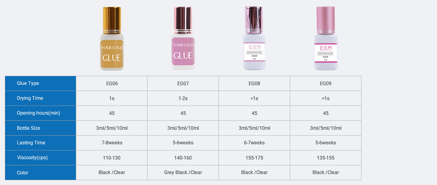 Eyelash extension glue Catalog EGM eyelash extension glue
